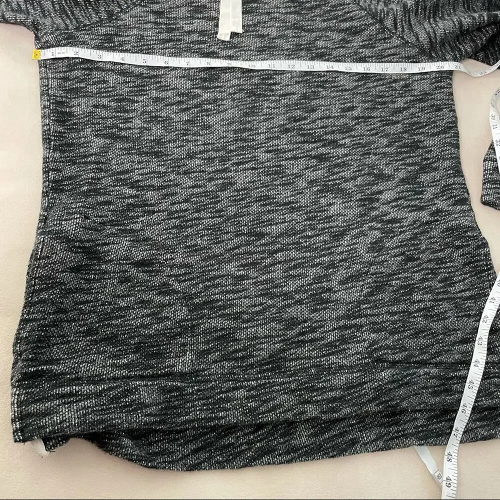 J.Crew Gray Turtleneck Tunic Heather Gray Sweater Sweatshirt Size S/M Pockets - Picture 10 of 10